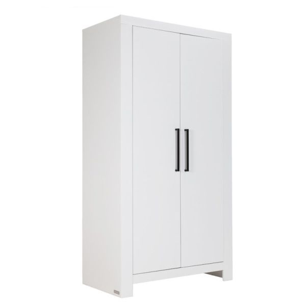Interbaby Ledikant 60 x 120 - Commode 3 Laden - Hanglegkast 2-Deurs Malmo Wit Interbaby Ledikant 60 x 120 - Commode 3 Laden - Hanglegkast 2-Deurs Malmo Wit