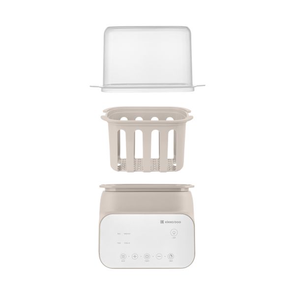 Kikkaboo Handy 4-in-1 Dubbele Flessenwarmer - Beige Kikkaboo Handy 4-in-1 Dubbele Flessenwarmer - Beige