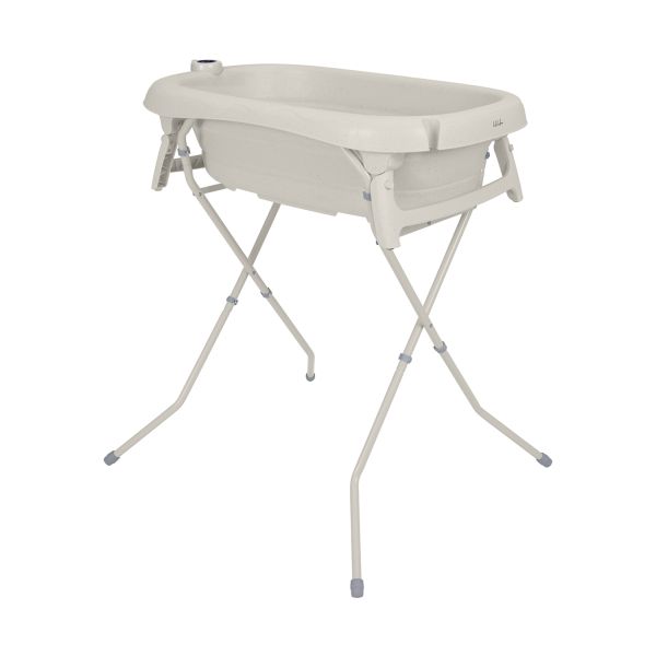 Kikkaboo Pepper Opvouwbaar Babybadje met Standaard - Zand Kikkaboo Pepper Opvouwbaar Babybadje met Standaard - Zand