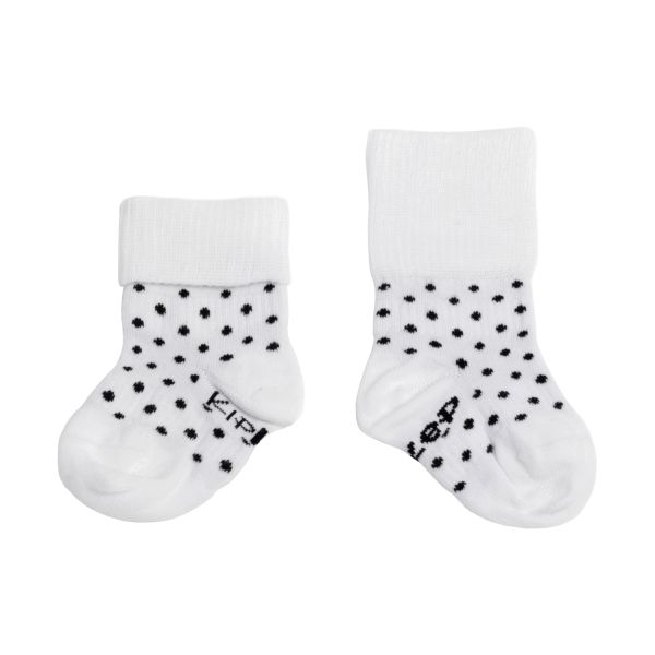 KipKep Blijf-Sokjes - 2-6 Mnd - 2-Pack - Black Dots KipKep Blijf-Sokjes - 2-6 Mnd - 2-Pack - Black Dots
