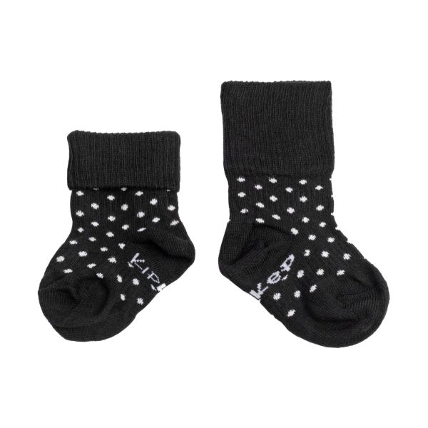 KipKep Blijf-Sokjes - 2-6 Mnd - 2-Pack - Black Dots KipKep Blijf-Sokjes - 2-6 Mnd - 2-Pack - Black Dots