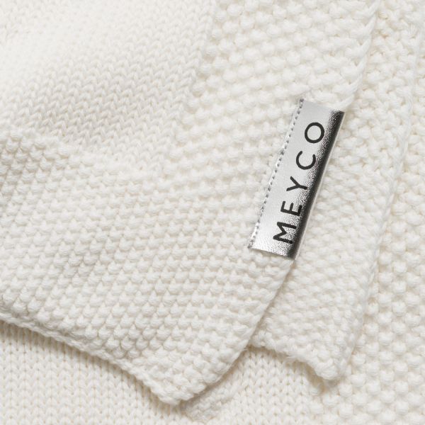 Meyco Ledikantdeken Knots Offwhite 100 x 150 cm