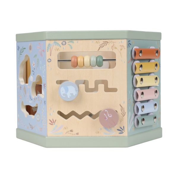 Little Dutch Safari Friends Activiteitenkubus Little Dutch Safari Friends Activiteitenkubus