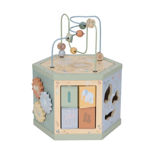 Little Dutch Safari Friends Activiteitenkubus Little Dutch Safari Friends Activiteitenkubus