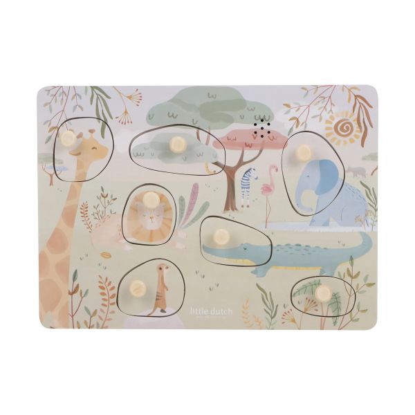 Little Dutch Safari Friends Geluidenpuzzel