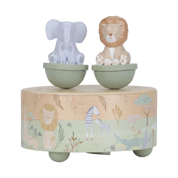 Little Dutch Safari Friends Houten Muziekdoosje