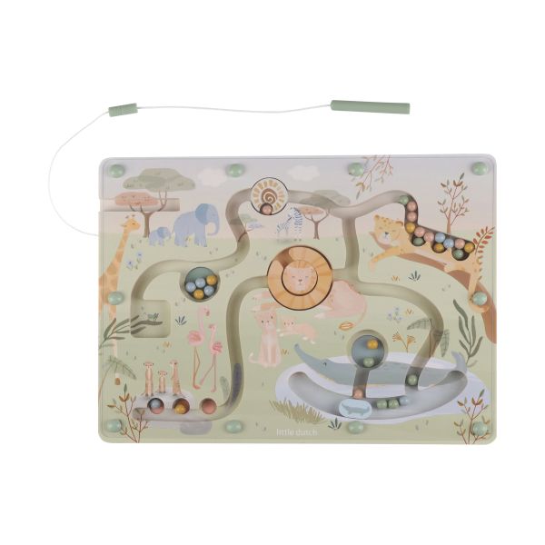 Little Dutch Safari Friends Magnetisch Doolhof Little Dutch Safari Friends Magnetisch Doolhof