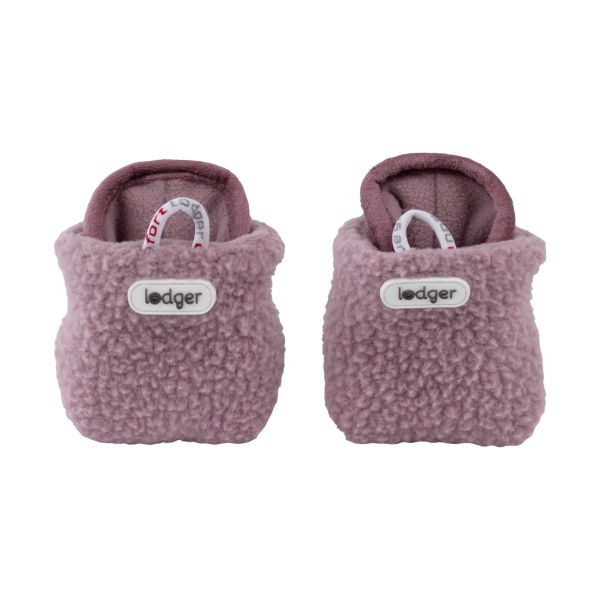 Lodger Slofjes - 0-3 Mnd - Teddy Fleece - Rose
