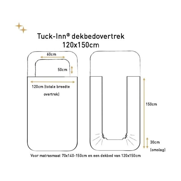 Witlof for kids Magical Days Tuck-Inn Dekbedovertrek - 120 x 150 cm Witlof for kids Magical Days Tuck-Inn Dekbedovertrek - 120 x 150 cm