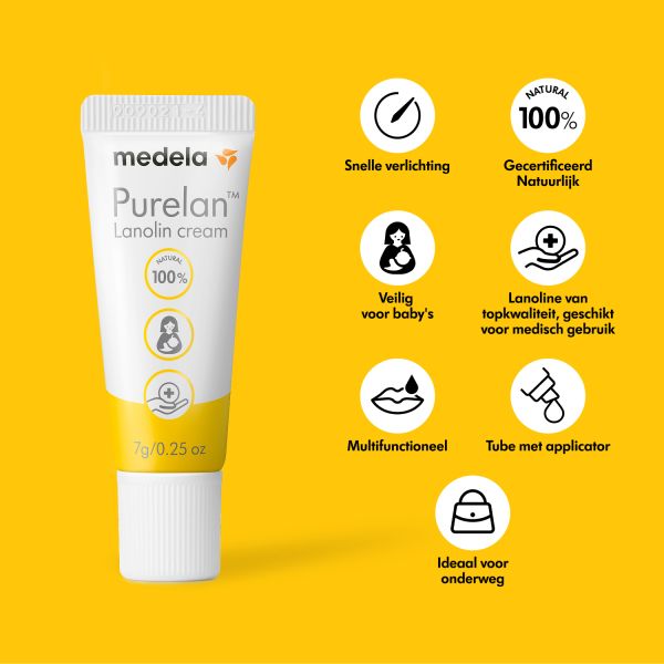 Medela Purelan Lanolinezalf 7gram Medela Purelan Lanolinezalf 7gram
