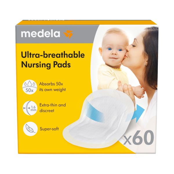 Medela Zoogcompressen Ultra Ademend (60 stuks) Medela Zoogcompressen Ultra Ademend (60 stuks)
