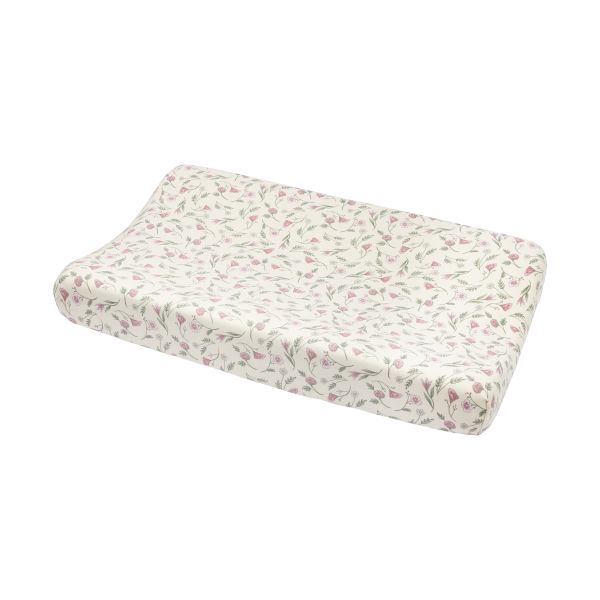 Meyco Flower Aankleedkussenhoes - 1 Stuk - 50 x 70 cm - Jersey - Roze Meyco Flower Aankleedkussenhoes - 1 Stuk - 50 x 70 cm - Jersey - Roze