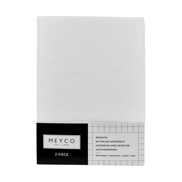 Meyco Baby Bedzeil Wieg - 2 Stuks - 40 x 50 cm - White Meyco Baby Bedzeil Wieg - 2 Stuks - 40 x 50 cm - White