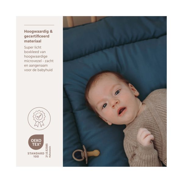 Meyco Baby Parkkleed - 80 x 100 cm - Microvezel - Jeans Blue/Indigo