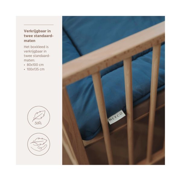Meyco Baby Parkkleed - 80 x 100 cm - Microvezel - Jeans Blue/Indigo