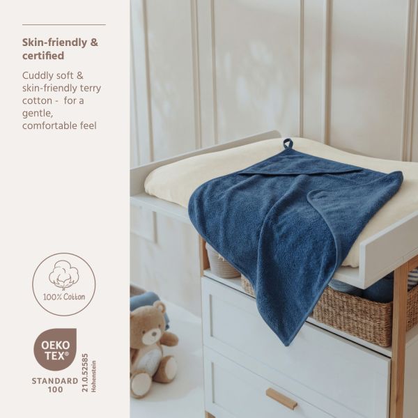 Meyco Badcape Uni - Badstof - 75x75 cm - Indigo