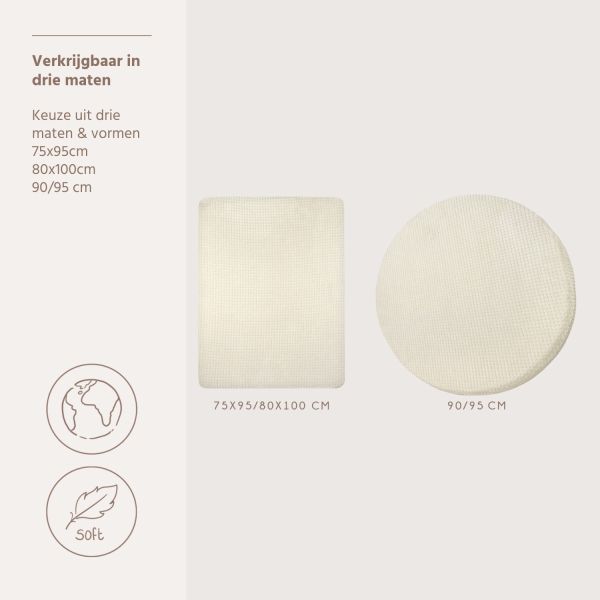 Meyco Deluxe Jacquard Pebble Boxmatrashoeslaken - 75 x 95 cm - Soft Sand Meyco Deluxe Jacquard Pebble Boxmatrashoeslaken - 75 x 95 cm - Soft Sand