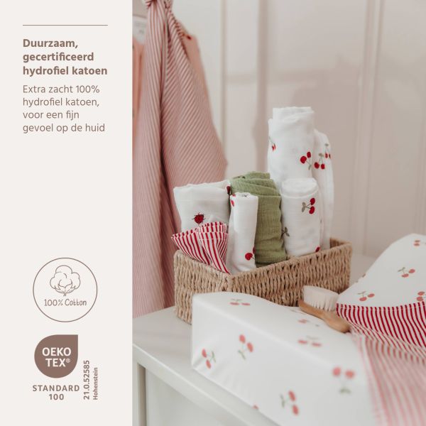 Meyco Hydrofiele Monddoekjes - 3 Stuks - 30 x 30 cm - Girly Garden