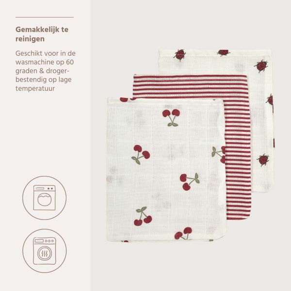 Meyco Hydrofiele Monddoekjes - 3 Stuks - 30 x 30 cm - Girly Garden