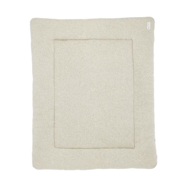 Meyco Boxkleed Knit Basic Sand Melange 77x97cm Meyco Boxkleed Knit Basic Sand Melange 77x97cm