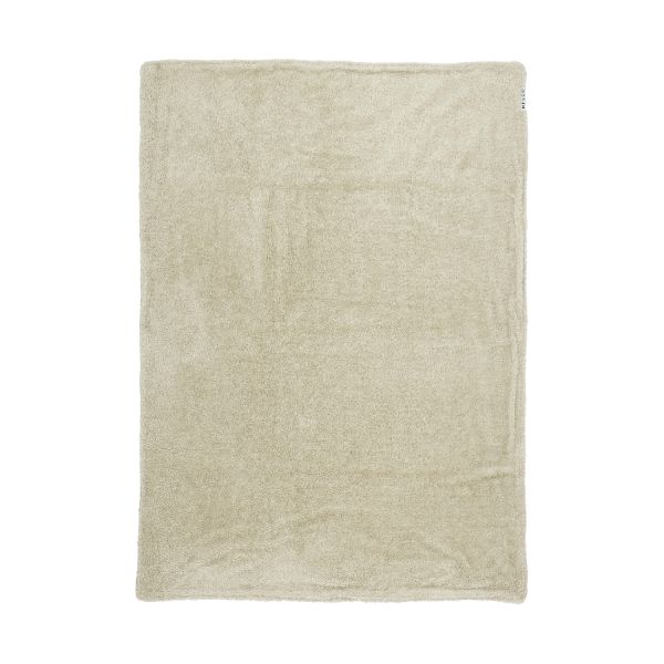 Meyco Ledikantdeken Knit Basic Sand Melange Teddy 100x150cm Meyco Ledikantdeken Knit Basic Sand Melange Teddy 100x150cm