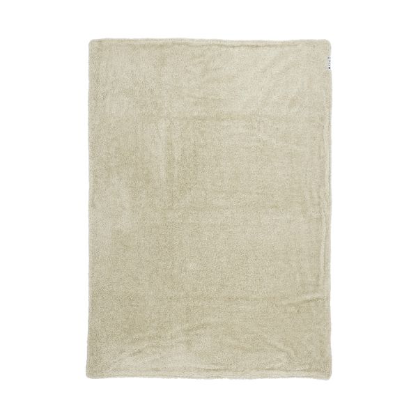 Meyco Wiegdeken Knit Basic Sand Melange Teddy 75x100cm Meyco Wiegdeken Knit Basic Sand Melange Teddy 75x100cm