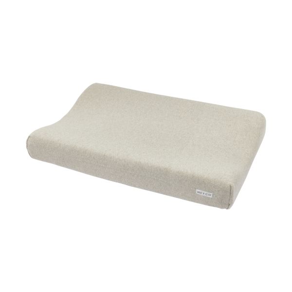 Meyco Aankleedkussenhoes Knit Basic Sand Melange 50x70cm Meyco Aankleedkussenhoes Knit Basic Sand Melange 50x70cm