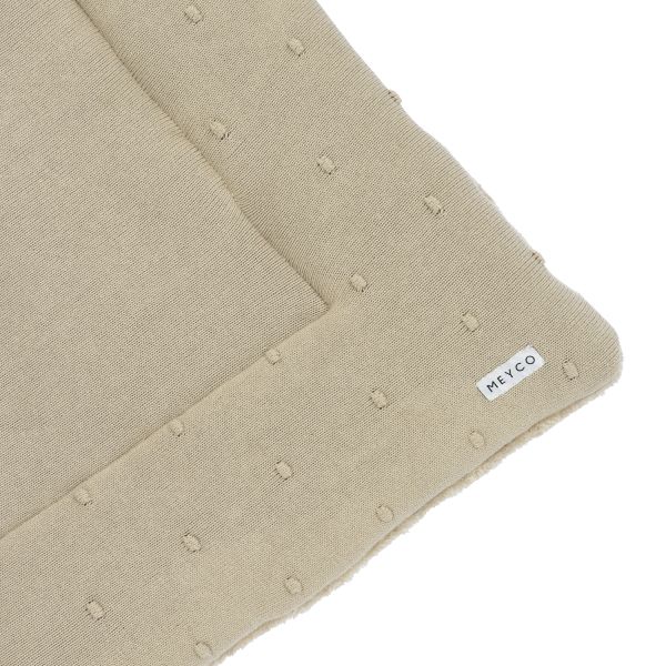 Meyco Boxkleed Mini Knots Sand 77x97cm Meyco Boxkleed Mini Knots Sand 77x97cm