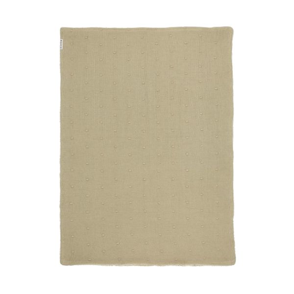 Meyco Ledikantdeken Mini Knots Sand Teddy 100x150cm Meyco Ledikantdeken Mini Knots Sand Teddy 100x150cm