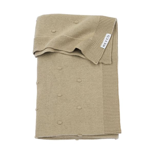 Meyco Wiegdeken Mini Knots Sand 75x100cm Meyco Wiegdeken Mini Knots Sand 75x100cm