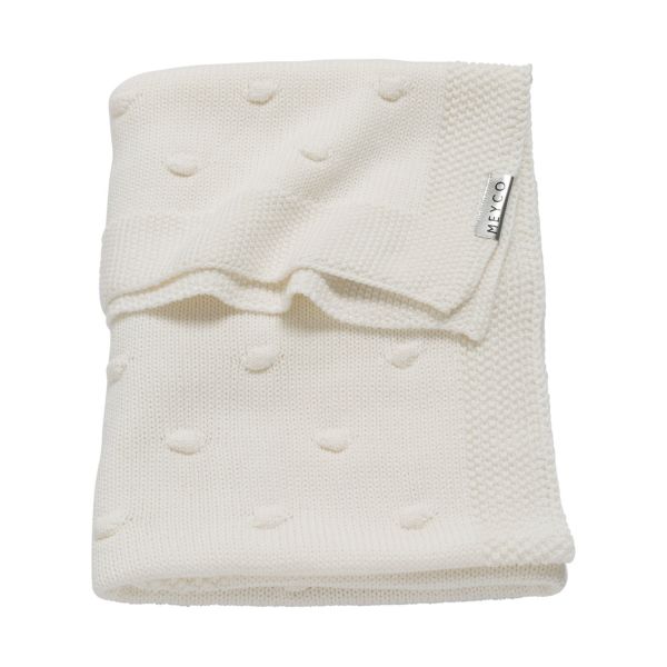 Meyco Wiegdeken Knots Offwhite 75 x 100 cm Meyco Wiegdeken Knots Offwhite 75 x 100 cm