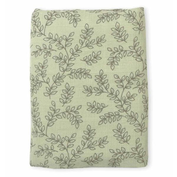 A Little Lovely Company Leaves Hydrofiele Doek XL - Sage A Little Lovely Company Leaves Hydrofiele Doek XL - Sage