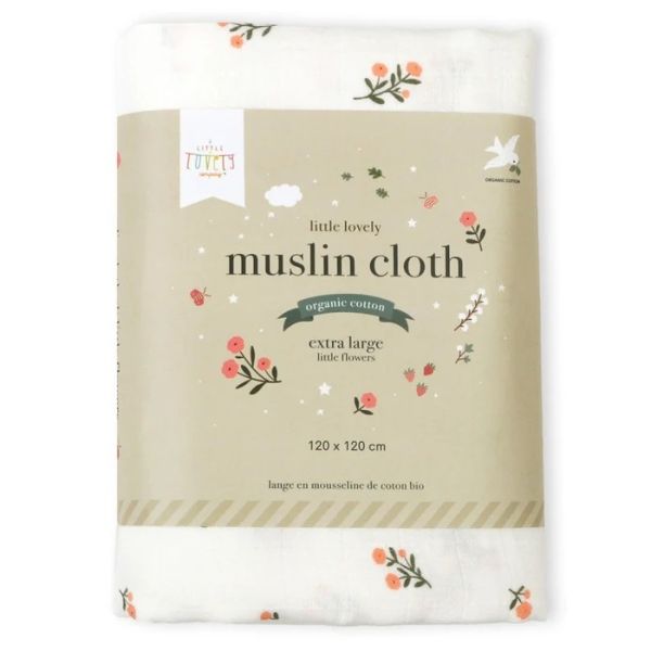 A Little Lovely Company Little Flowers Hydrofiele Doek XL
