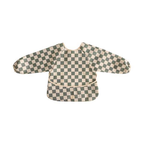 Mushie Slab Met Mouwen - Olive Check Mushie Slab Met Mouwen - Olive Check