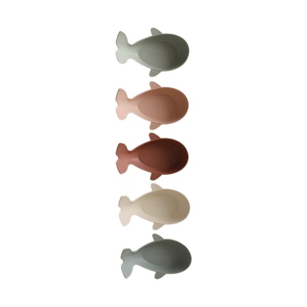 Mushie Walvis Snackbakjes - 5 Stuks - Original