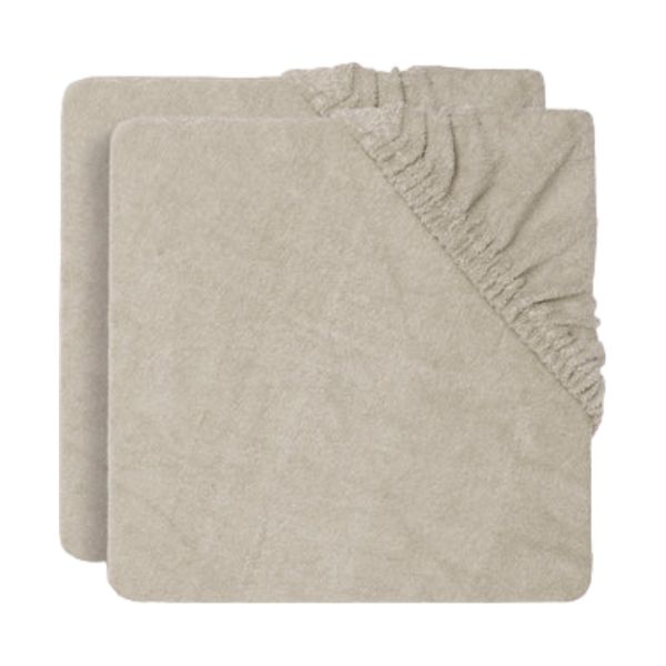 Jollein Aankleedkussenhoes - 2 Pack - 50 x 70 cm - Badstof - Nougat Jollein Aankleedkussenhoes - 2 Pack - 50 x 70 cm - Badstof - Nougat