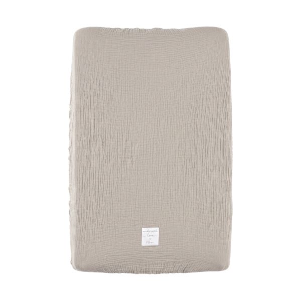 Noukie's Aankleedkussenhoes - 45 x 67 cm - Hydrofiel - Beige Noukie's Aankleedkussenhoes - 45 x 67 cm - Hydrofiel - Beige