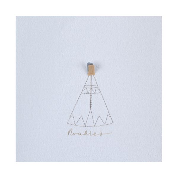 Noukie's Moon Feathers Aankleedkussenhoes - Wit Noukie's Moon Feathers Aankleedkussenhoes - Wit