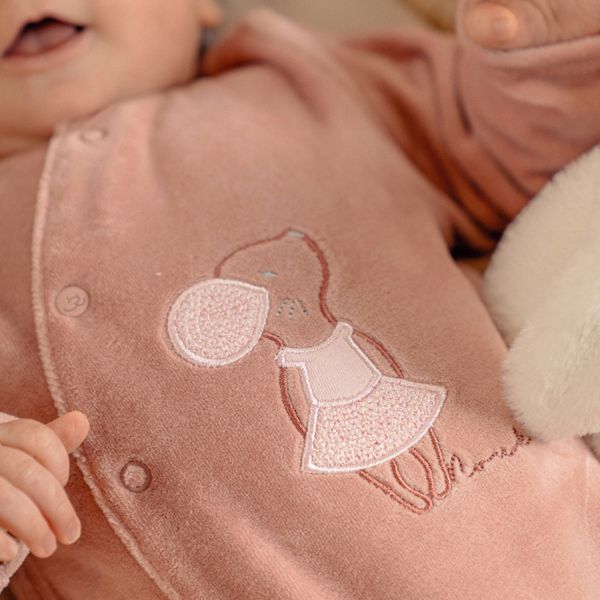 Noukie's Muis Pyjama - Maat 44 - Velvet - Roze Noukie's Muis Pyjama - Maat 44 - Velvet - Roze