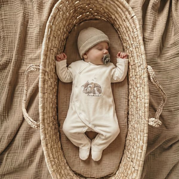 Noukie's Raku Pyjama - Maat 44 - Velours - Ecru Noukie's Raku Pyjama - Maat 44 - Velours - Ecru