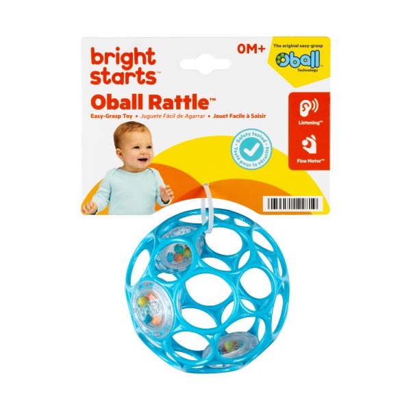 Oball Rammelaar - Easy-Grasp Toy - Lichblauw 