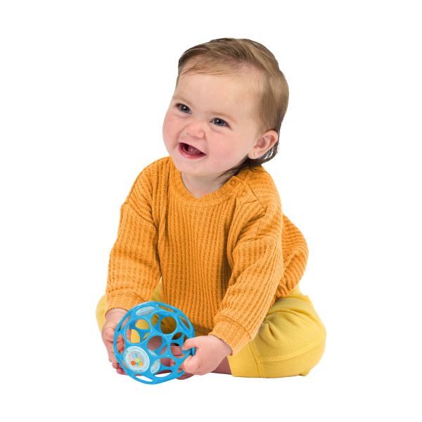 Oball Rammelaar - Easy-Grasp Toy - Lichblauw 
