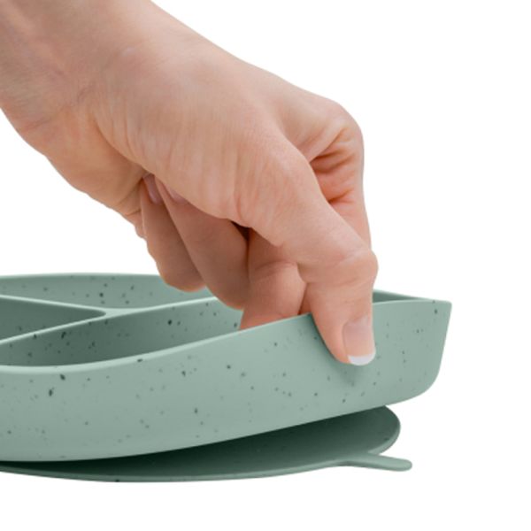 Kikkaboo Bord Met Vakken - Platina Siliconen - Groen