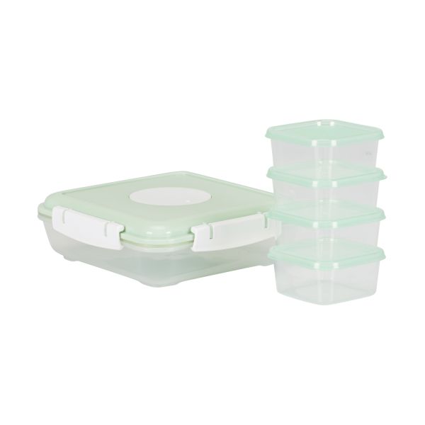 Puck Babyvoeding Diepvriesbakjes Groen Puck Babyvoeding Diepvriesbakjes Groen