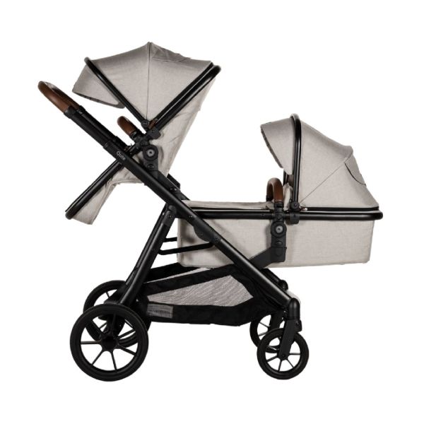 Qute Q-Twin 2-in-1 Kinderwagen - Jeans Clay