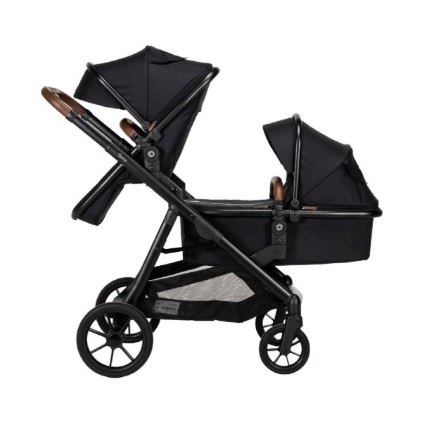 Qute Q-Twin 2-in-1 Kinderwagen - Jeans Zwart