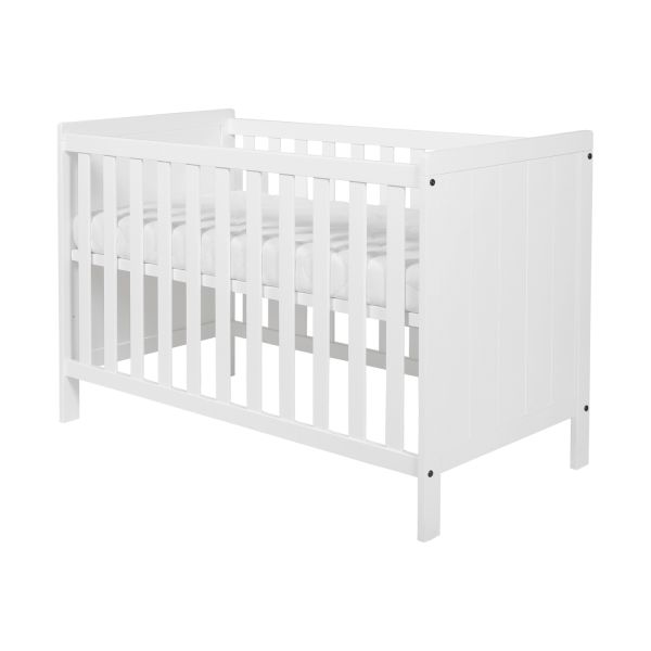 Europe Baby Ralph Ledikant 60 x 120 cm/Commode 3 Laden - Wit
