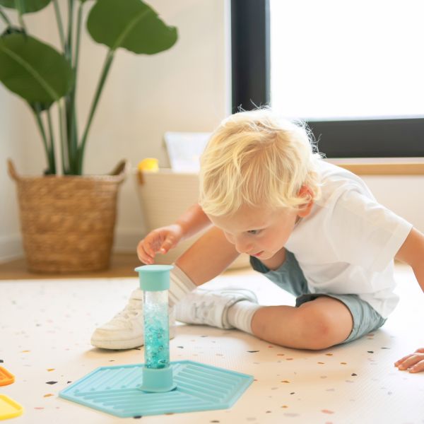 Sense2Play Sensorische Fles - Blauwe Noordpool Sense2Play Sensorische Fles - Blauwe Noordpool