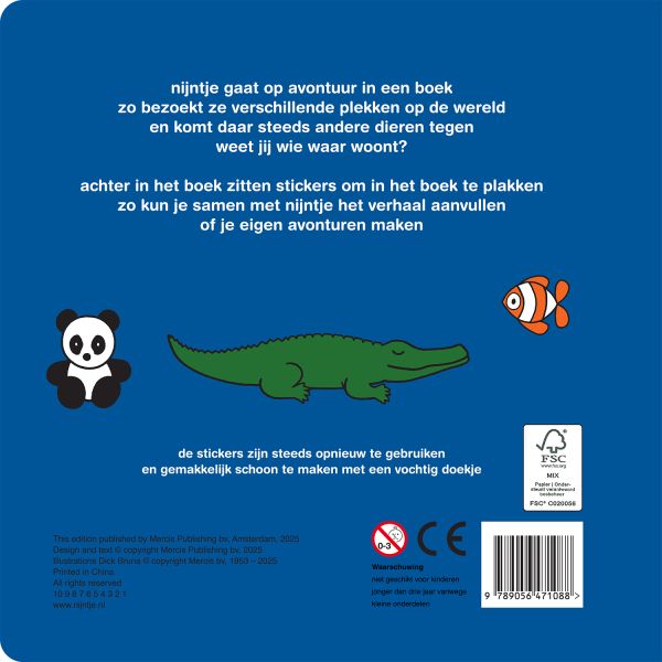Mercis Nijntje Stickerboek - Op avontuur met nijntje Mercis Nijntje Stickerboek - Op avontuur met nijntje