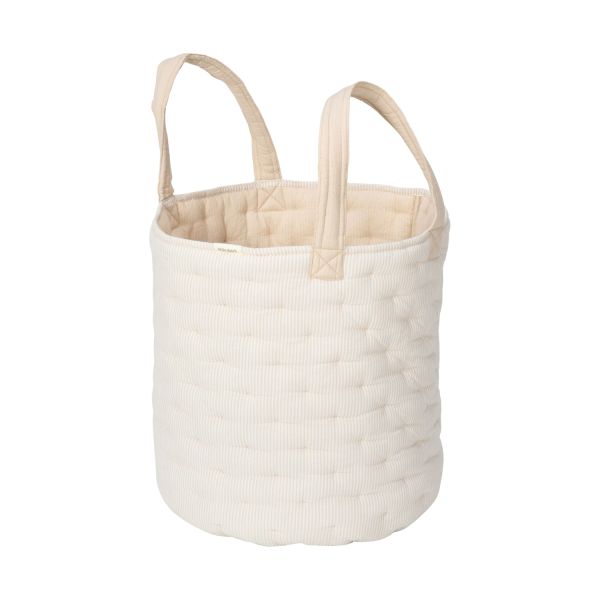 Little Dutch Pure Opbergmand Groot - Soft Beige Streep